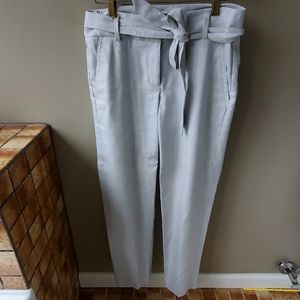 Loft Light Blue Tie Front Dress Pants